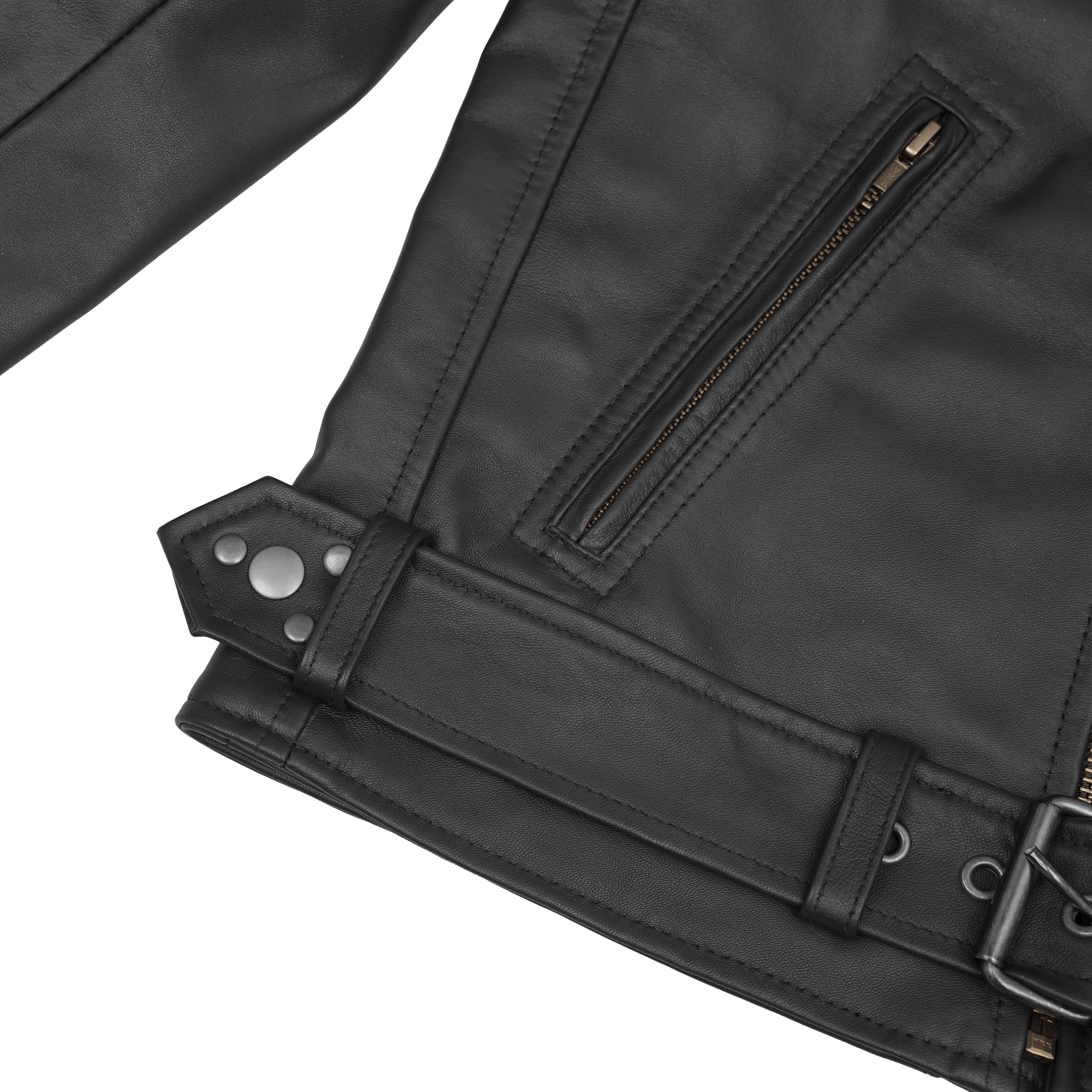 Night Shine™ Women's Black Fashion Leather Jacket