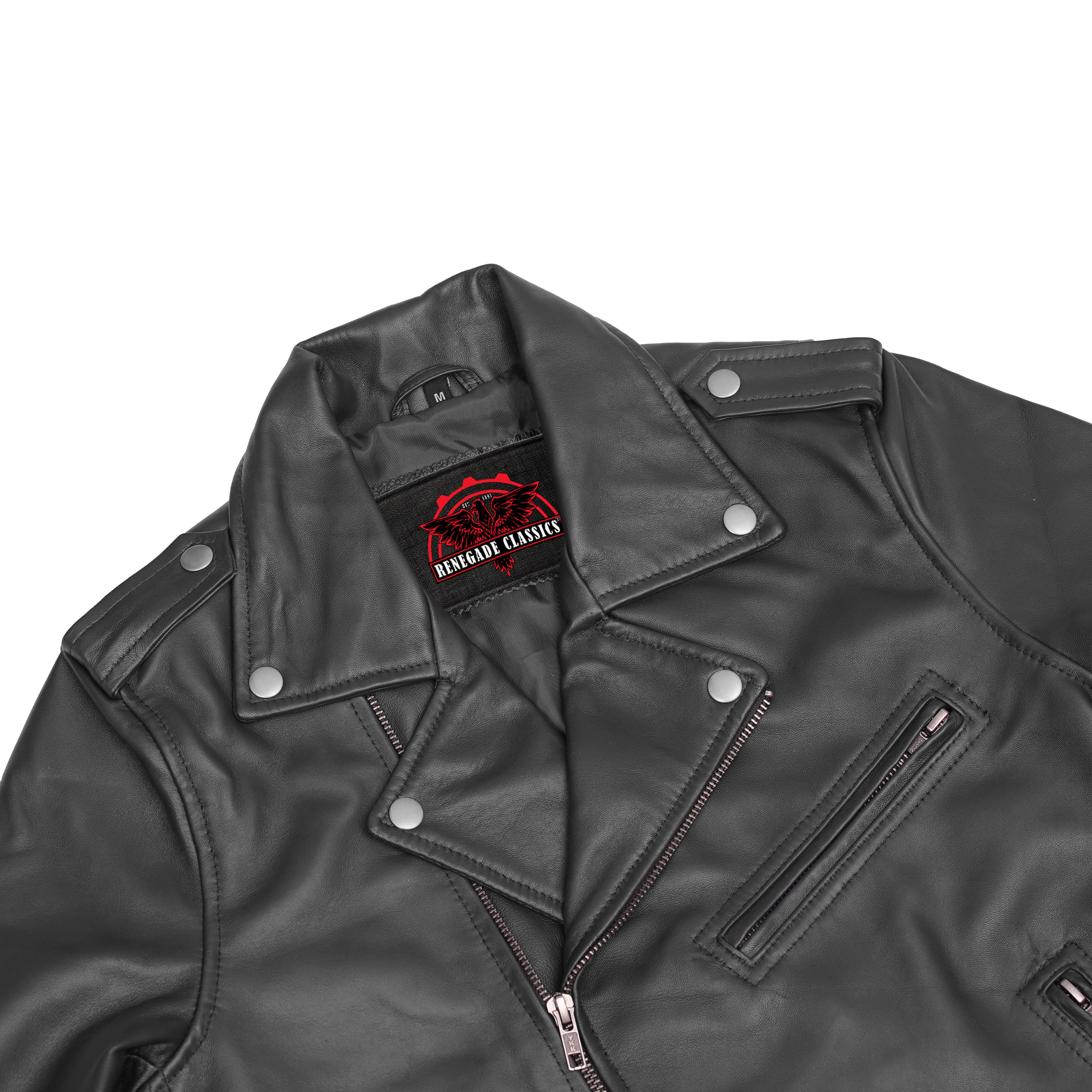 Night Shine™ Women's Black Fashion Leather Jacket