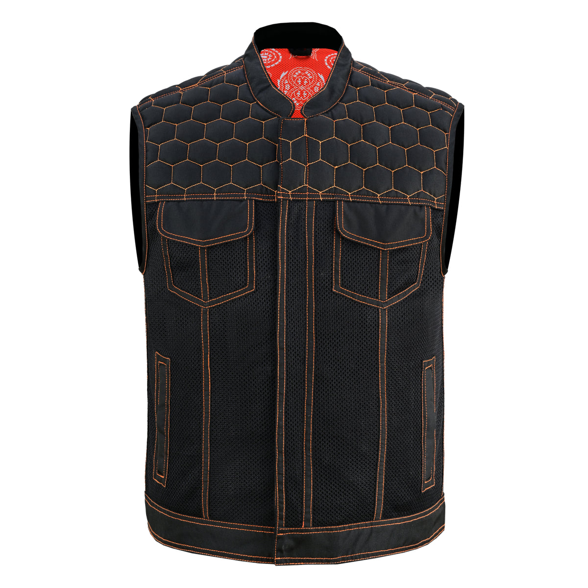 Night Tiger™ Mens Mesh Motorcycle Vest