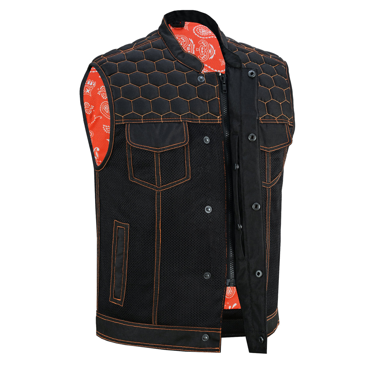 Night Tiger™ Mens Mesh Motorcycle Vest