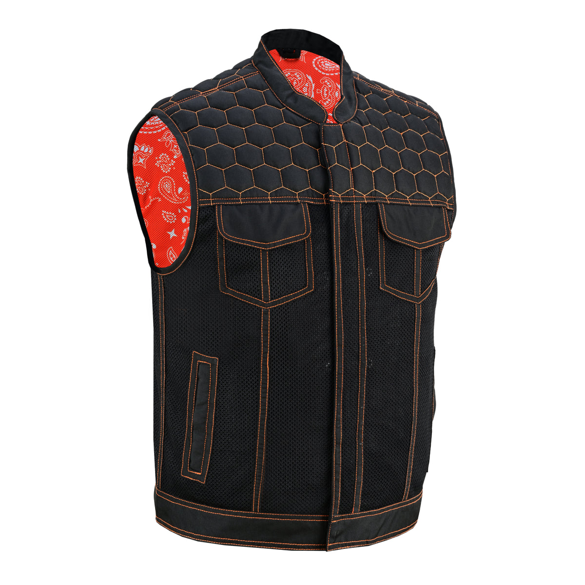 Night Tiger™ Mens Mesh Motorcycle Vest