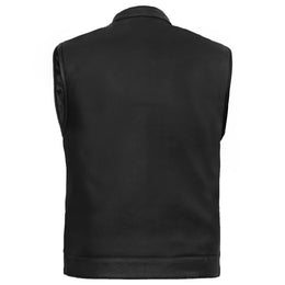 NightSentinel Mens Leather Motorcycle Vest