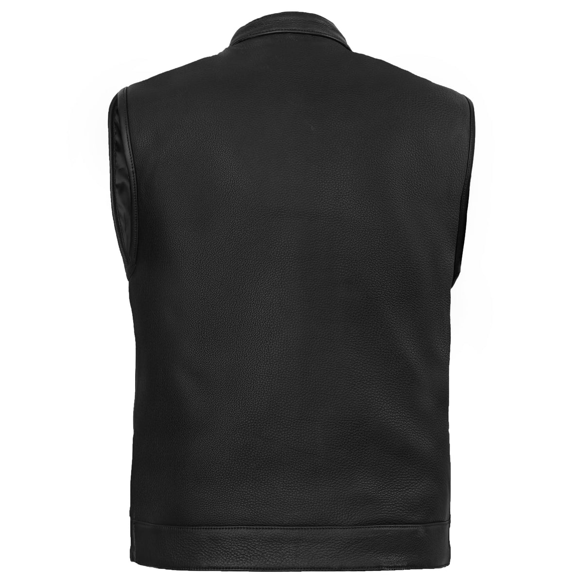 NightSentinel Mens Leather Motorcycle Vest