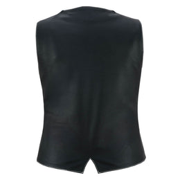 Night Edge Black Ladies Vest Womens Leather Vests Renegade Classics