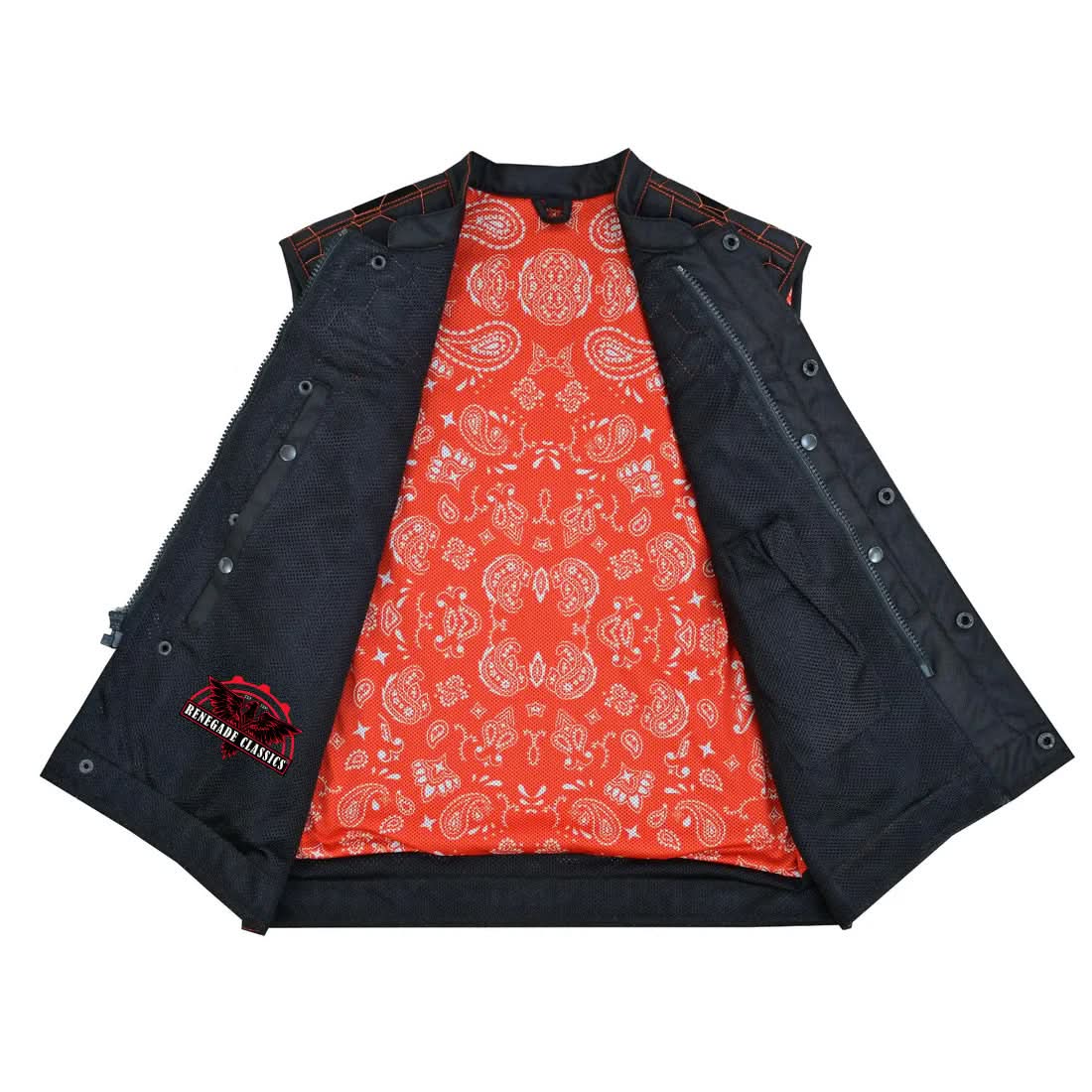 Night Tiger™ Mens Mesh Motorcycle Vest