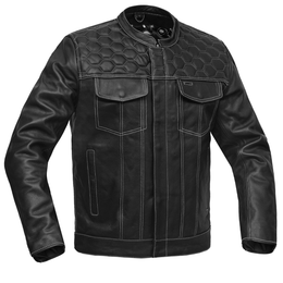 Conall Men's Leather Motorcycle Jacket