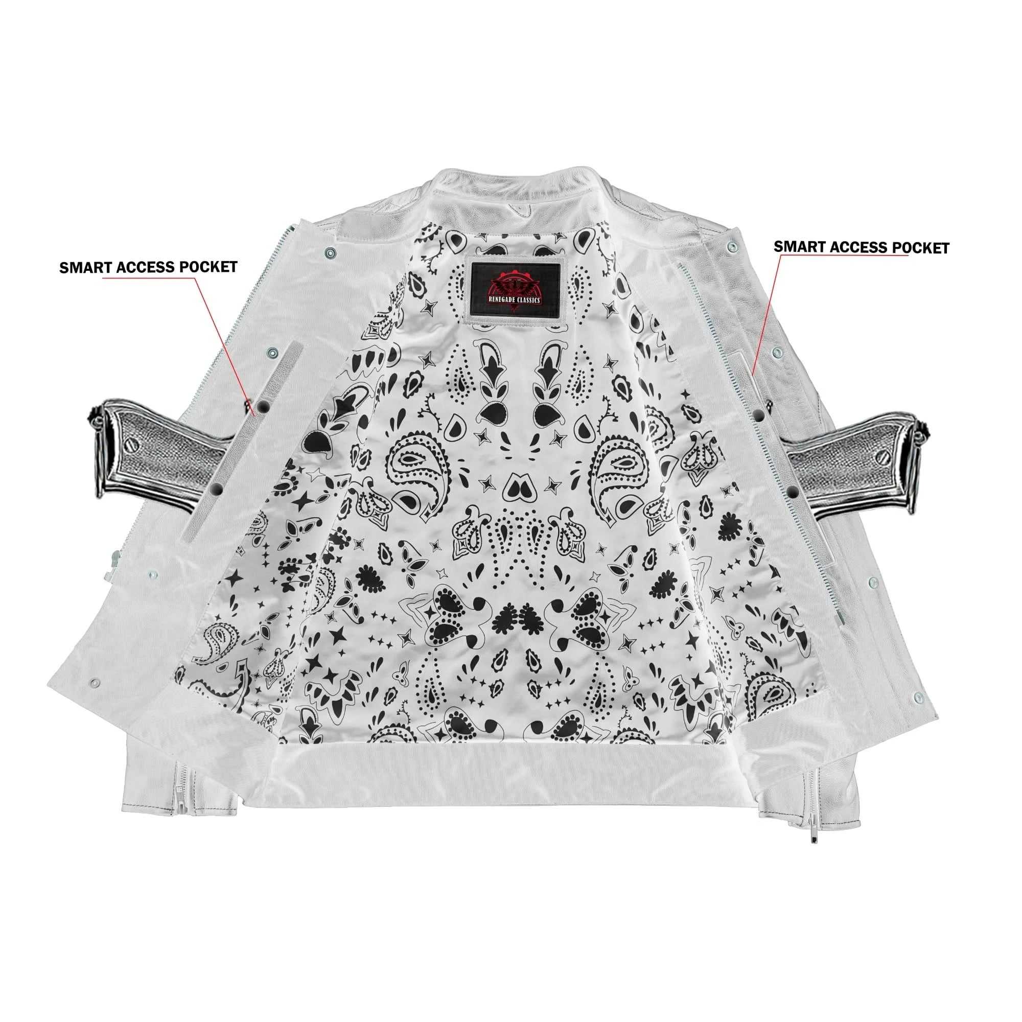 Conall Men's Leather Motorcycle Jacket