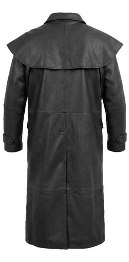 Notch Men’s Motorcycle Leather Long Coat