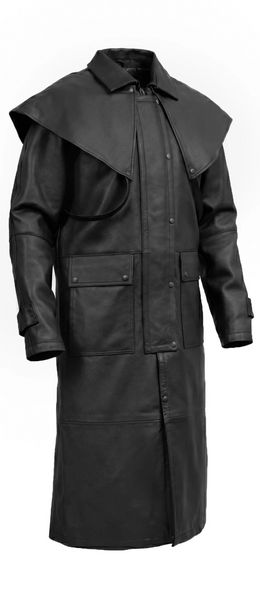 Notch Men’s Motorcycle Leather Long Coat