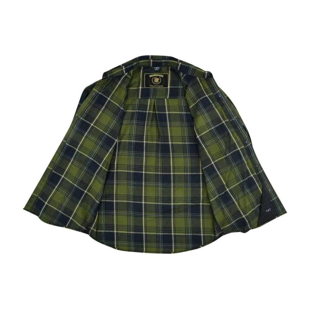 Green forest Men's Outdoor Green Flannel Shirt Flannel Renegade Classics