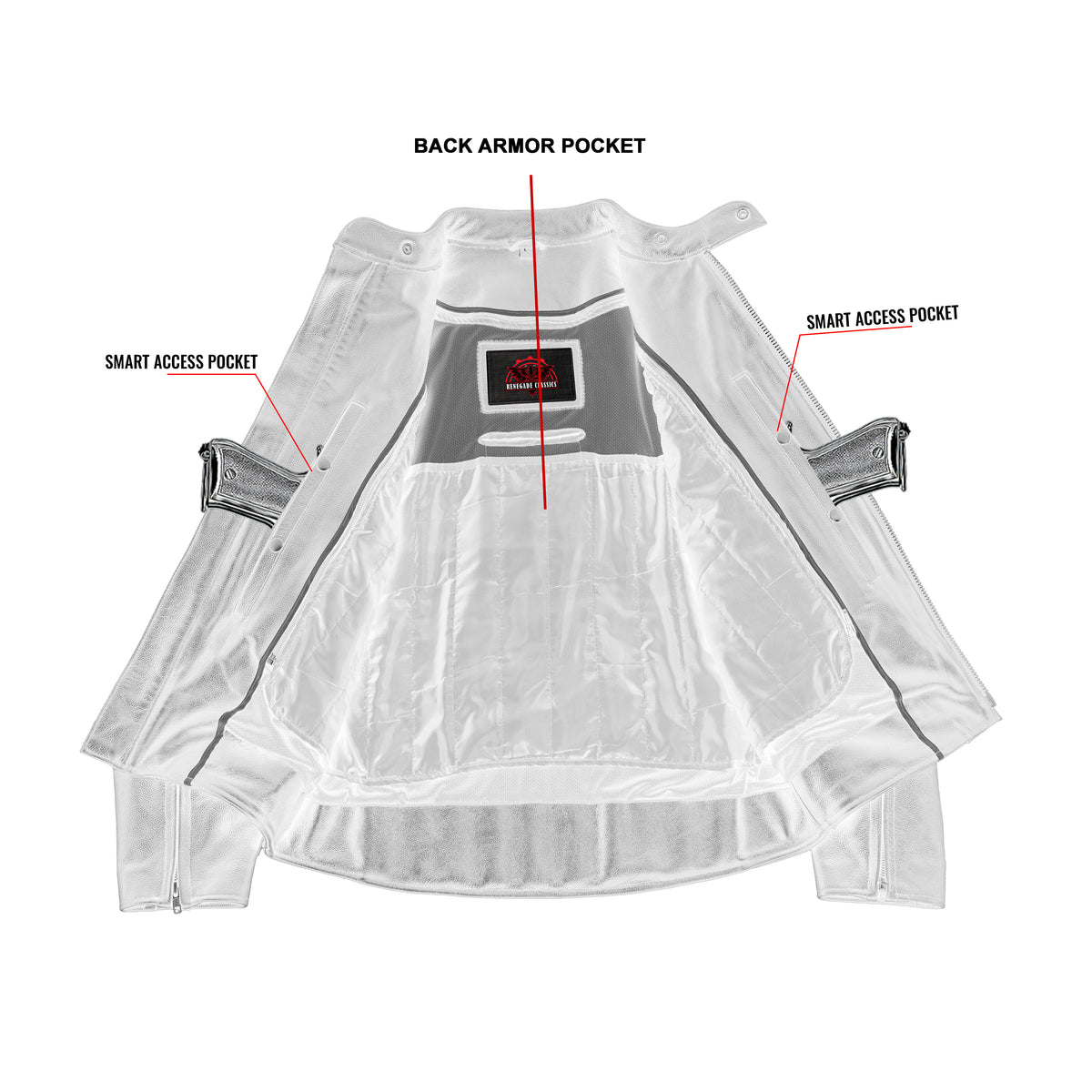 Outrunner™ Men's Leather Motorcycle Jacket