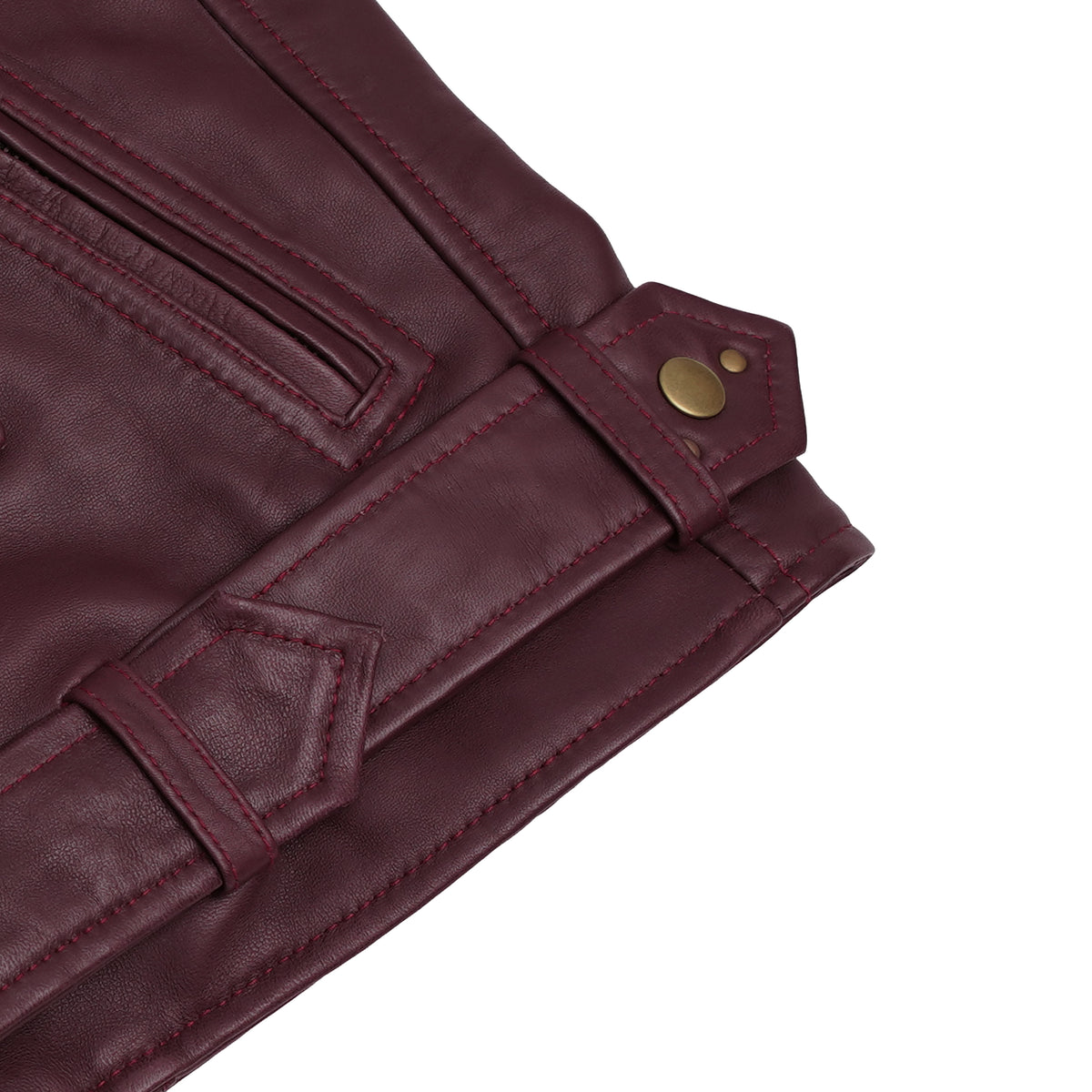 Oxblood ™ Women's Leather Motorcycle Jacket
