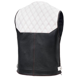 Star-Dusted Mens Leather Motorcycle Vest