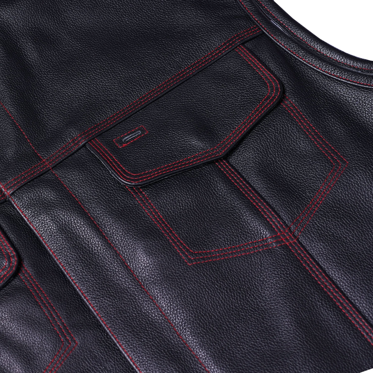 Pride Mens Leather Motorcycle Vest