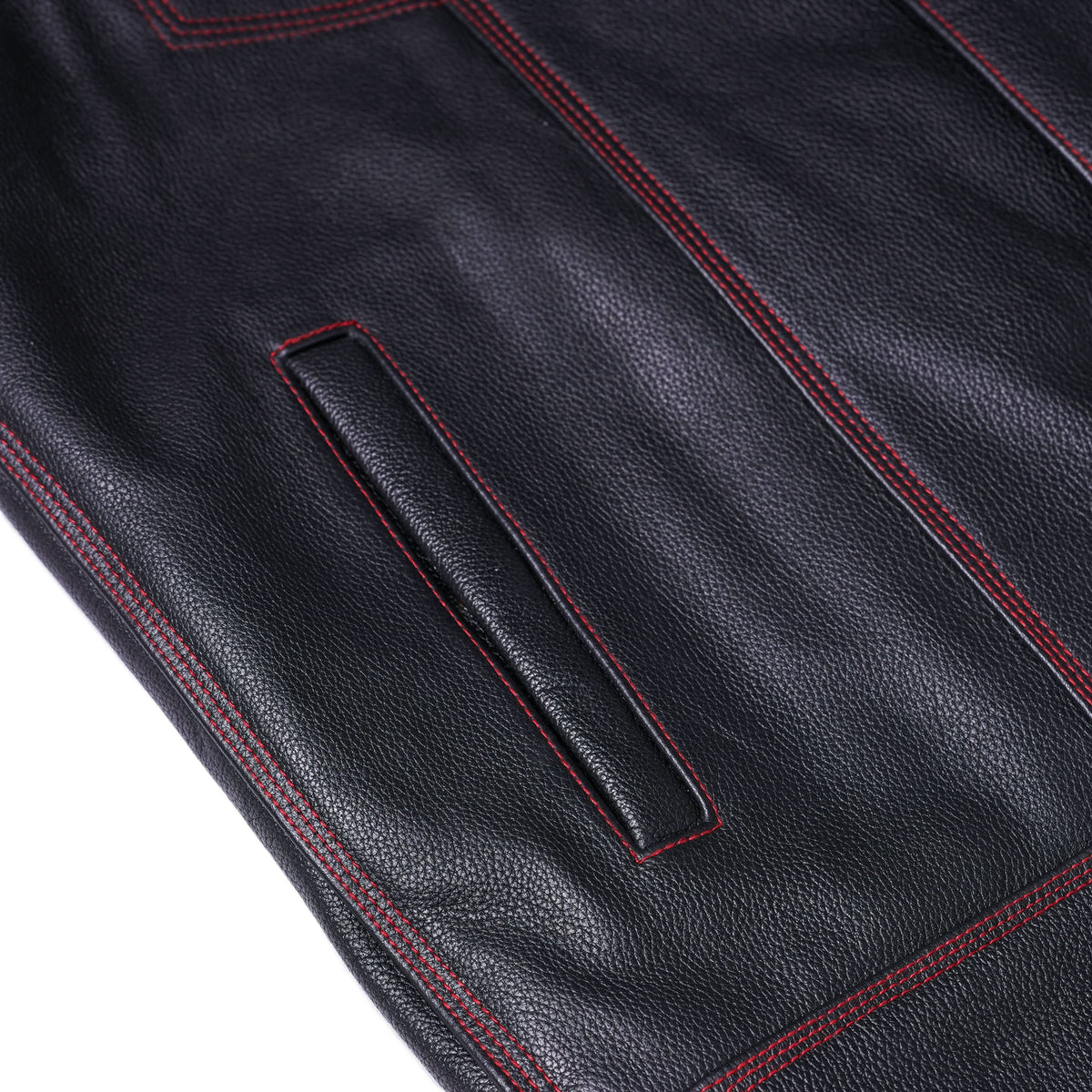 Pride Mens Leather Motorcycle Vest