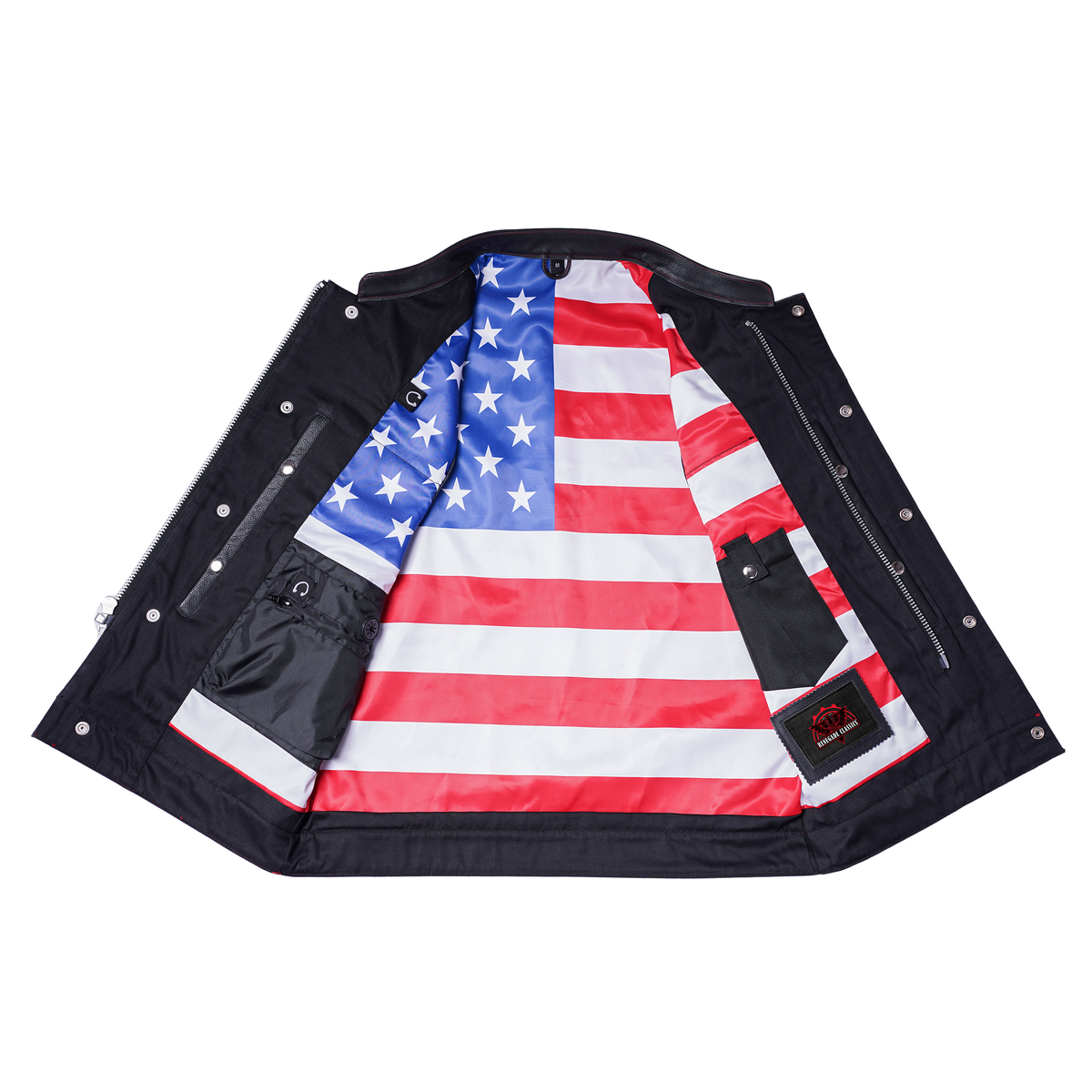 Pride Mens Leather Motorcycle Vest
