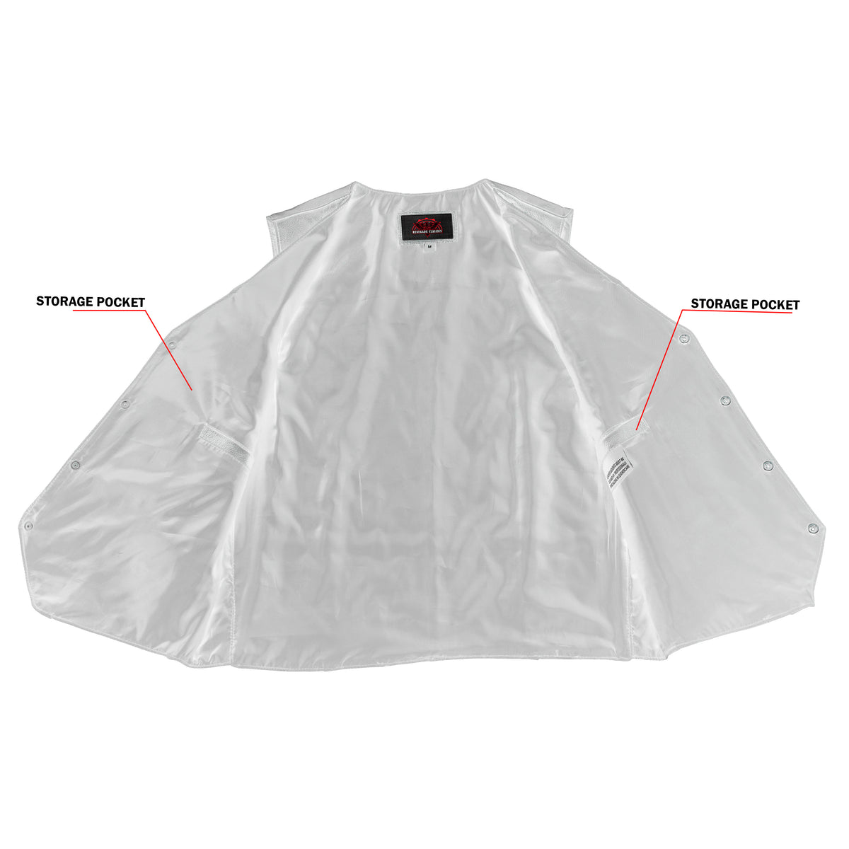 Quiet Ride™ Mens Motorcycle Leather Vest