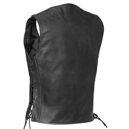 Quince Womens Leather Motorcycle Vest