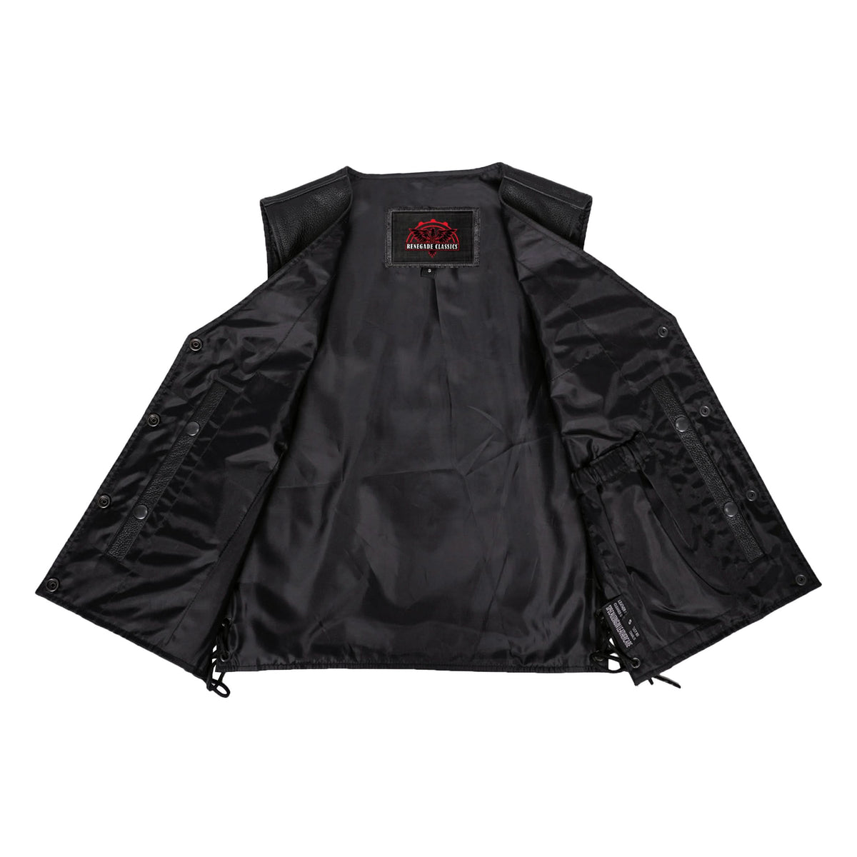 Quince Womens Leather Motorcycle Vest