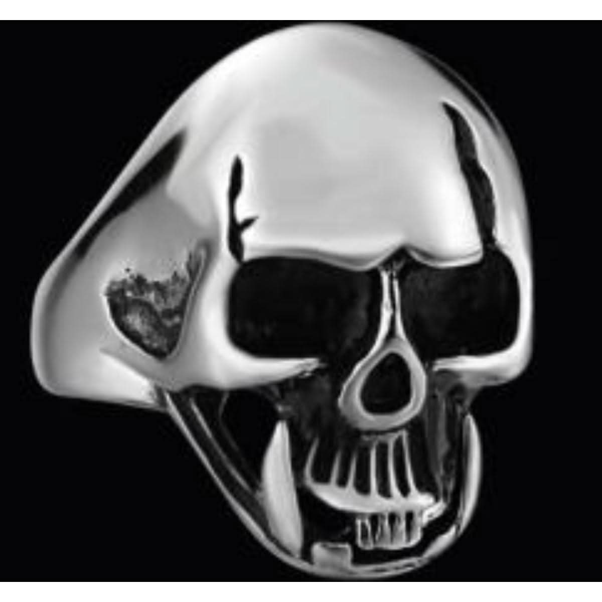 R150 Stainless Steel Cool Biker Skull Biker Ring