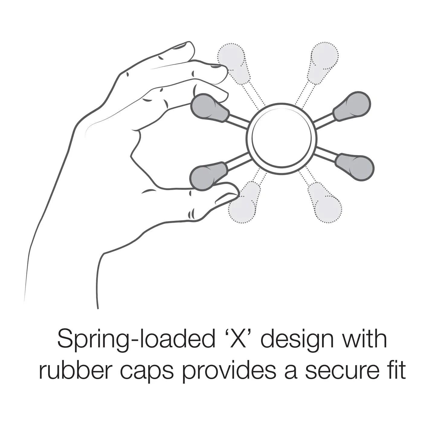 RAM® X-Grip® Universal Phone Holder with Ball - B Size