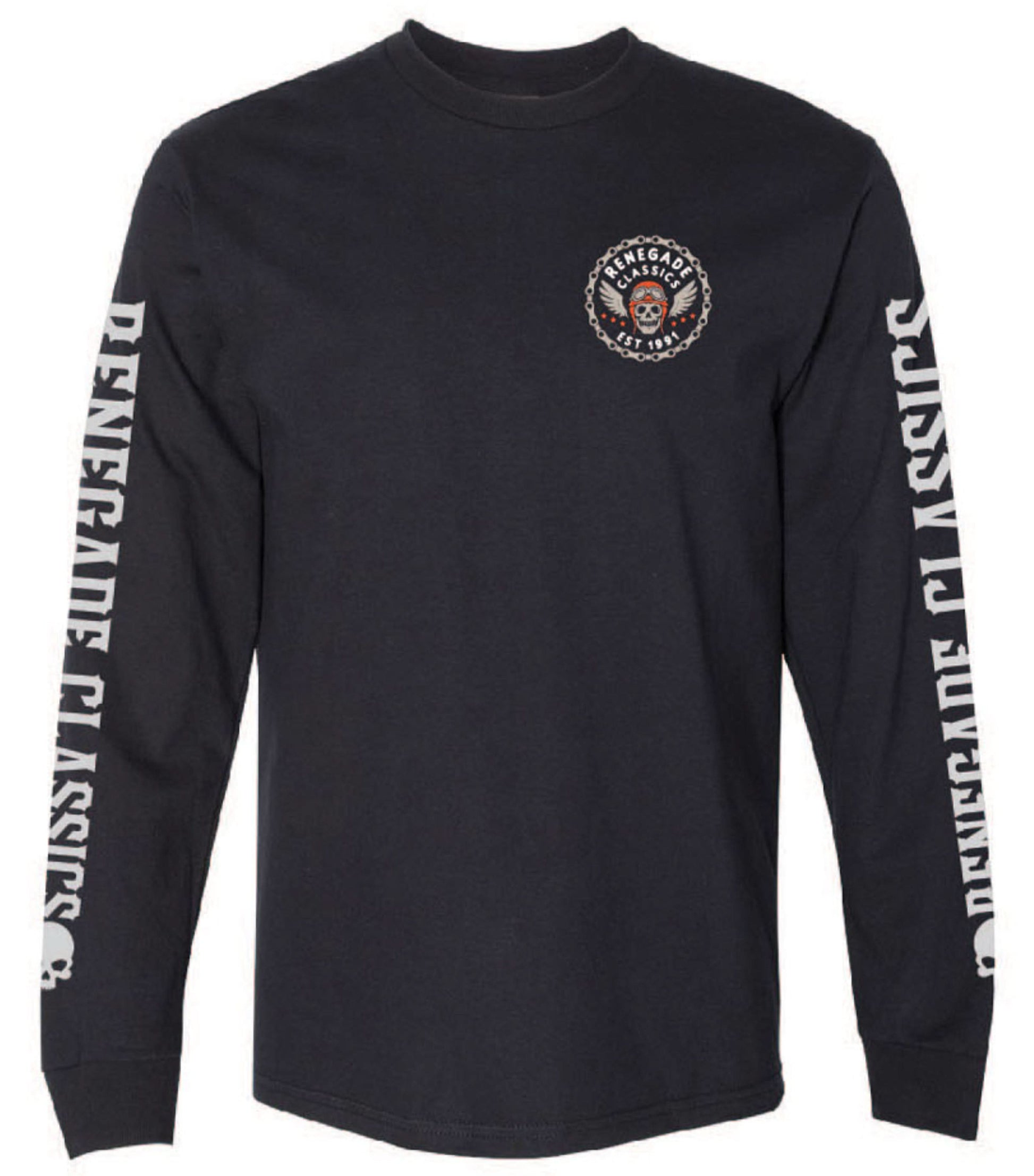 RC Chain Skull Men's Long Sleeve Shirt Shirts & Tops Renegade Classics