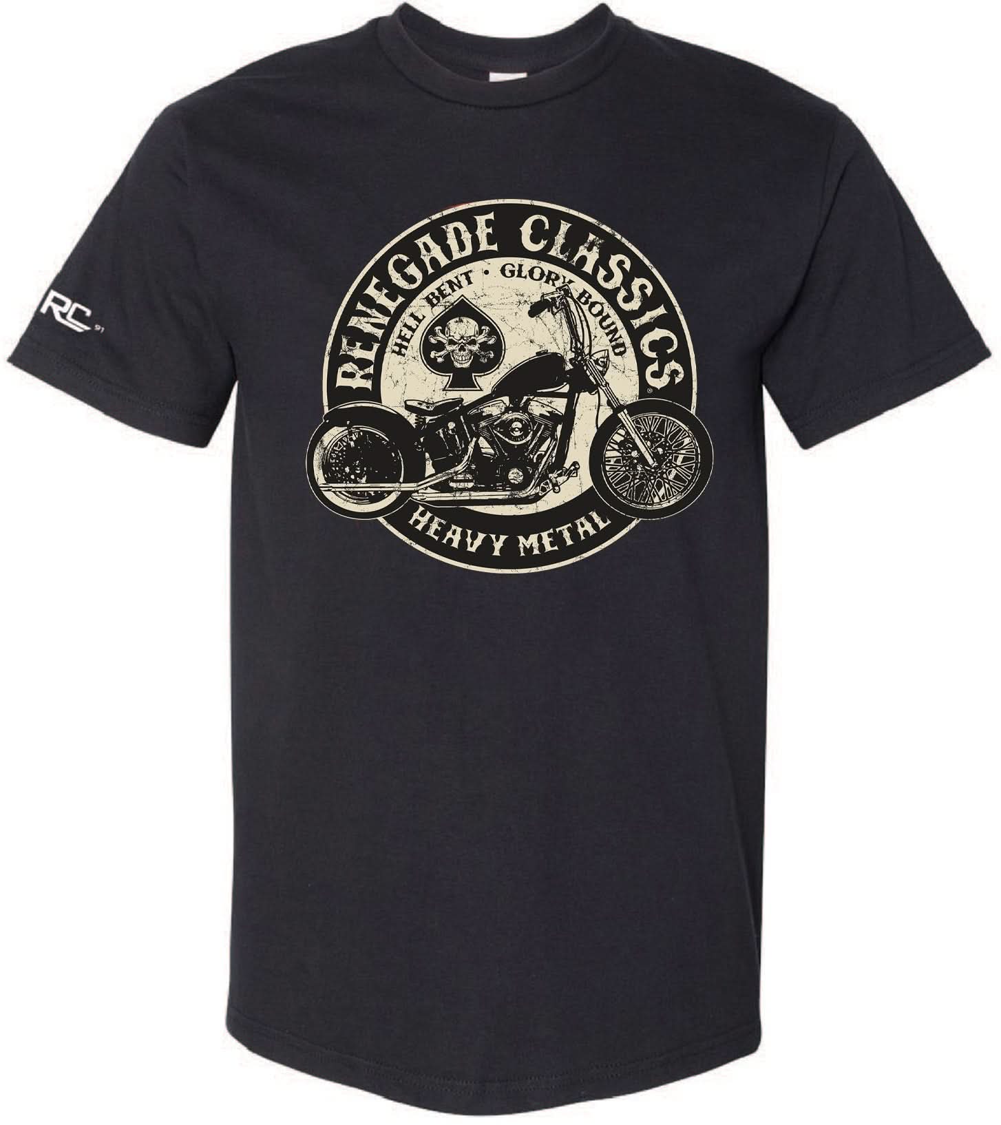RC Renegade Classics Glory Mens Motorcycle T-Shirt Men's Shirts Renegade Classics