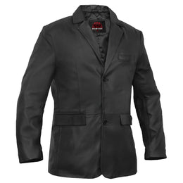 Bridgerton™ Men's Black Leather Blazer