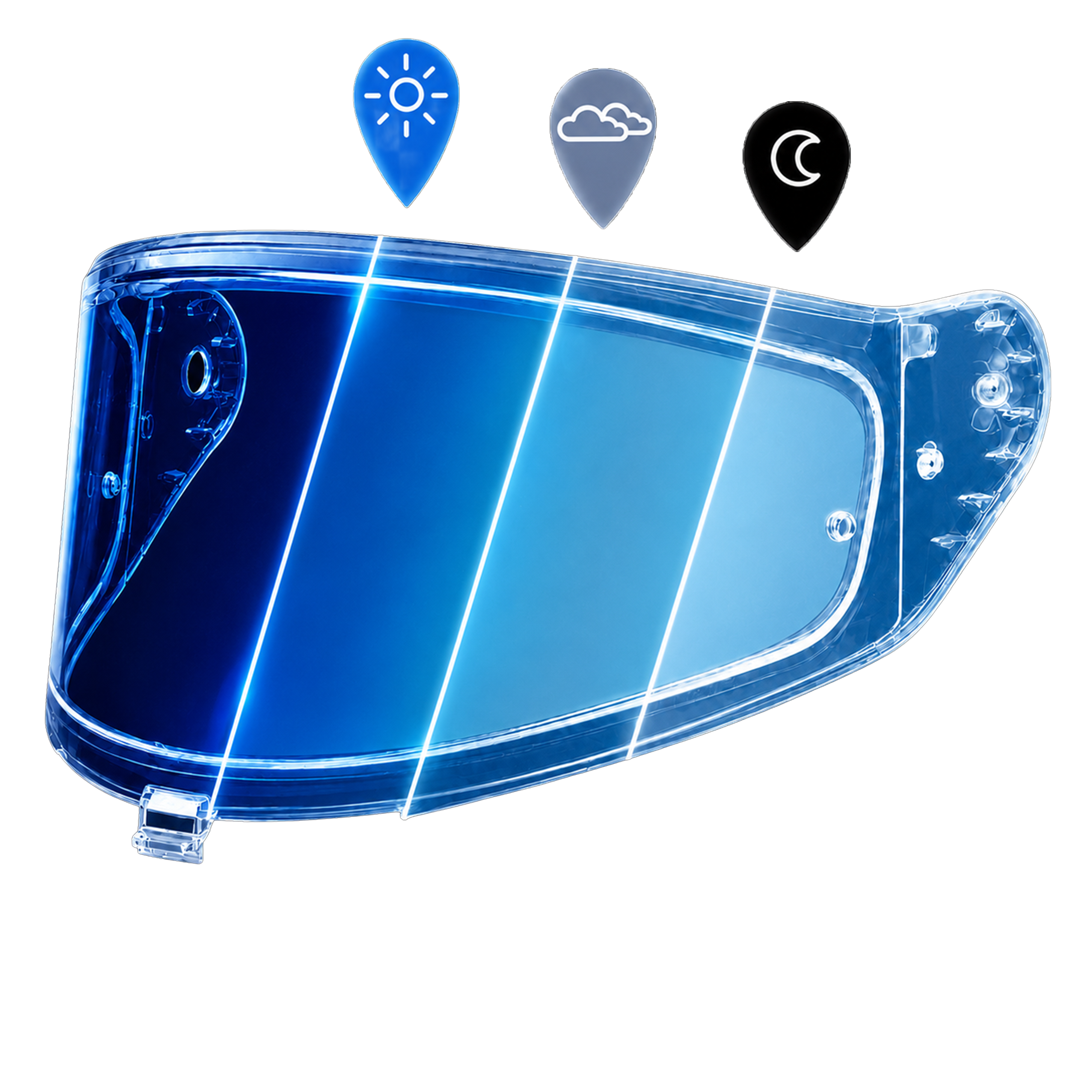 Rogue Shield Outer- Photochromic Blue