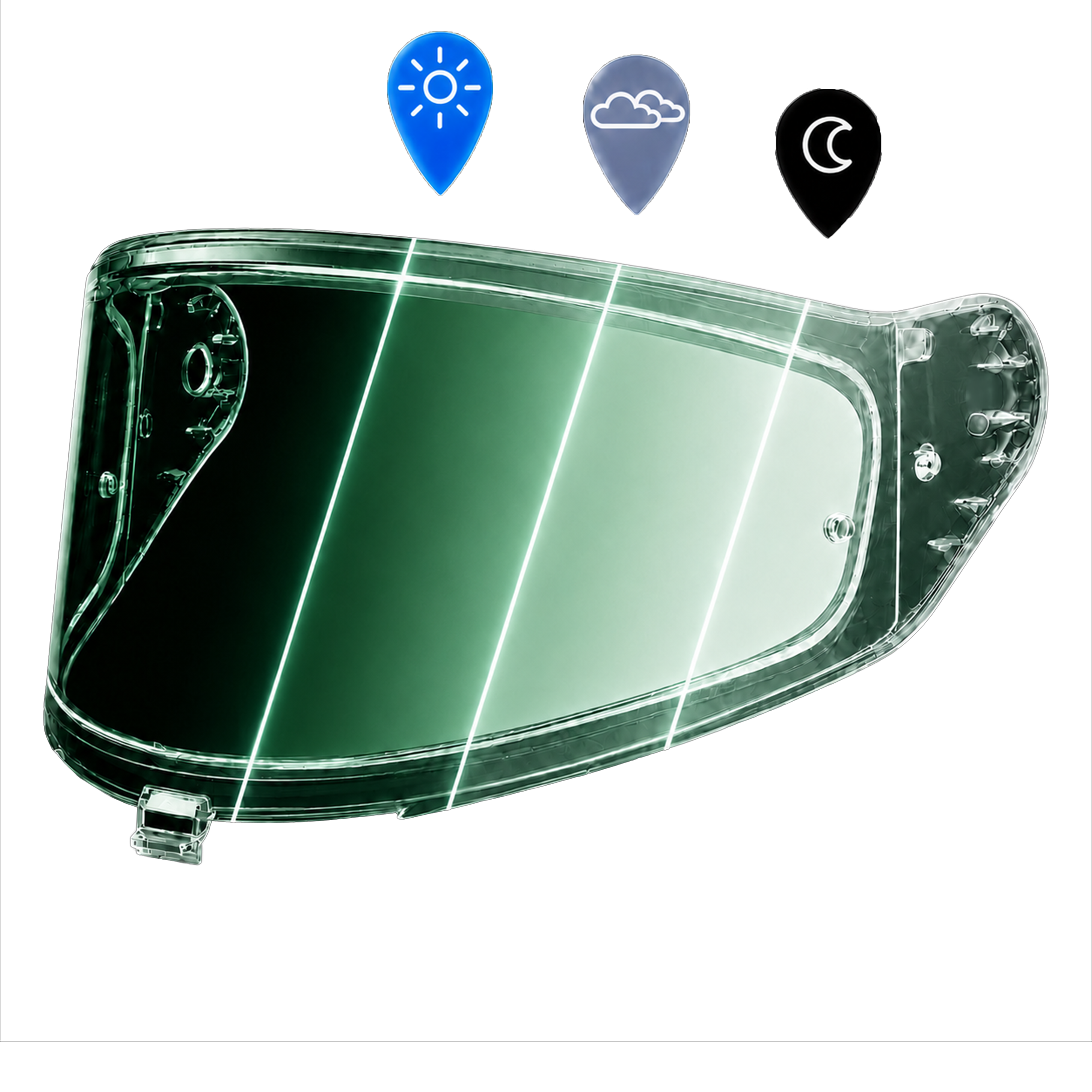Rogue Shield Outer- Photochromic Green