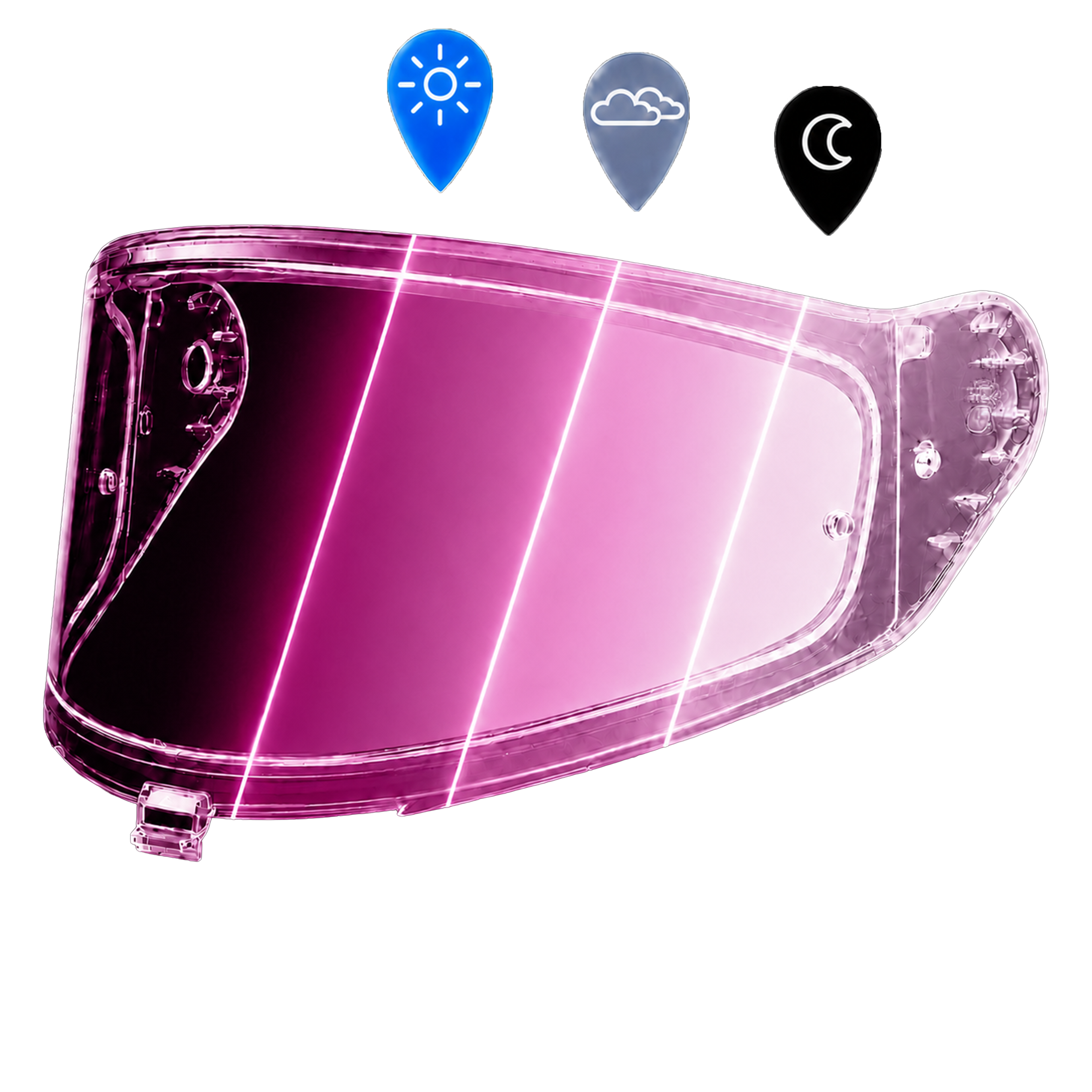 Rogue Shield Outer- Photochromic Pink