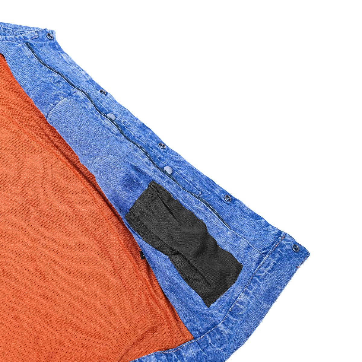 Ransom Mens Denim Motorcycle Vest