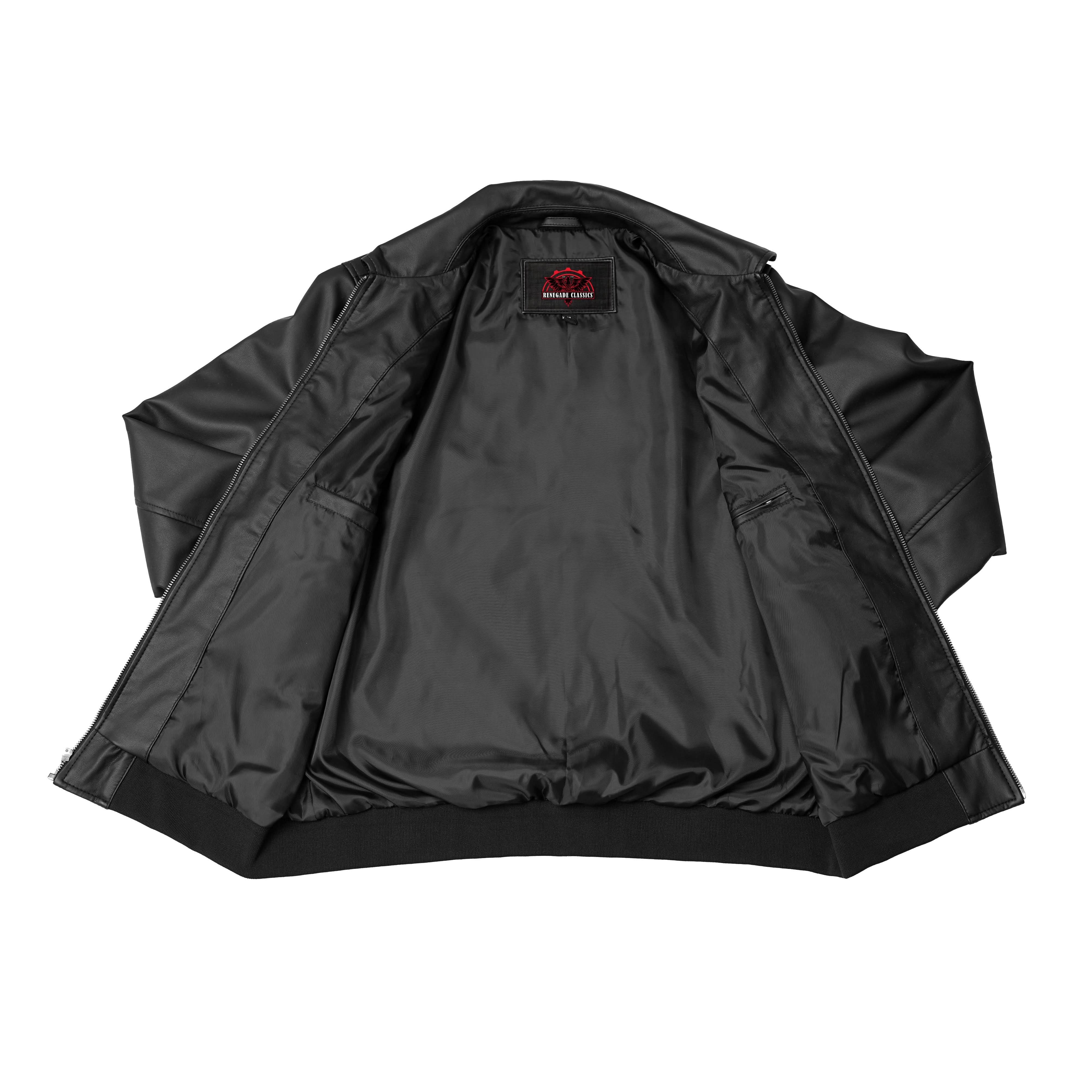 Midnight Forge™ Men’s Faux Leather Motorcycle Jacket