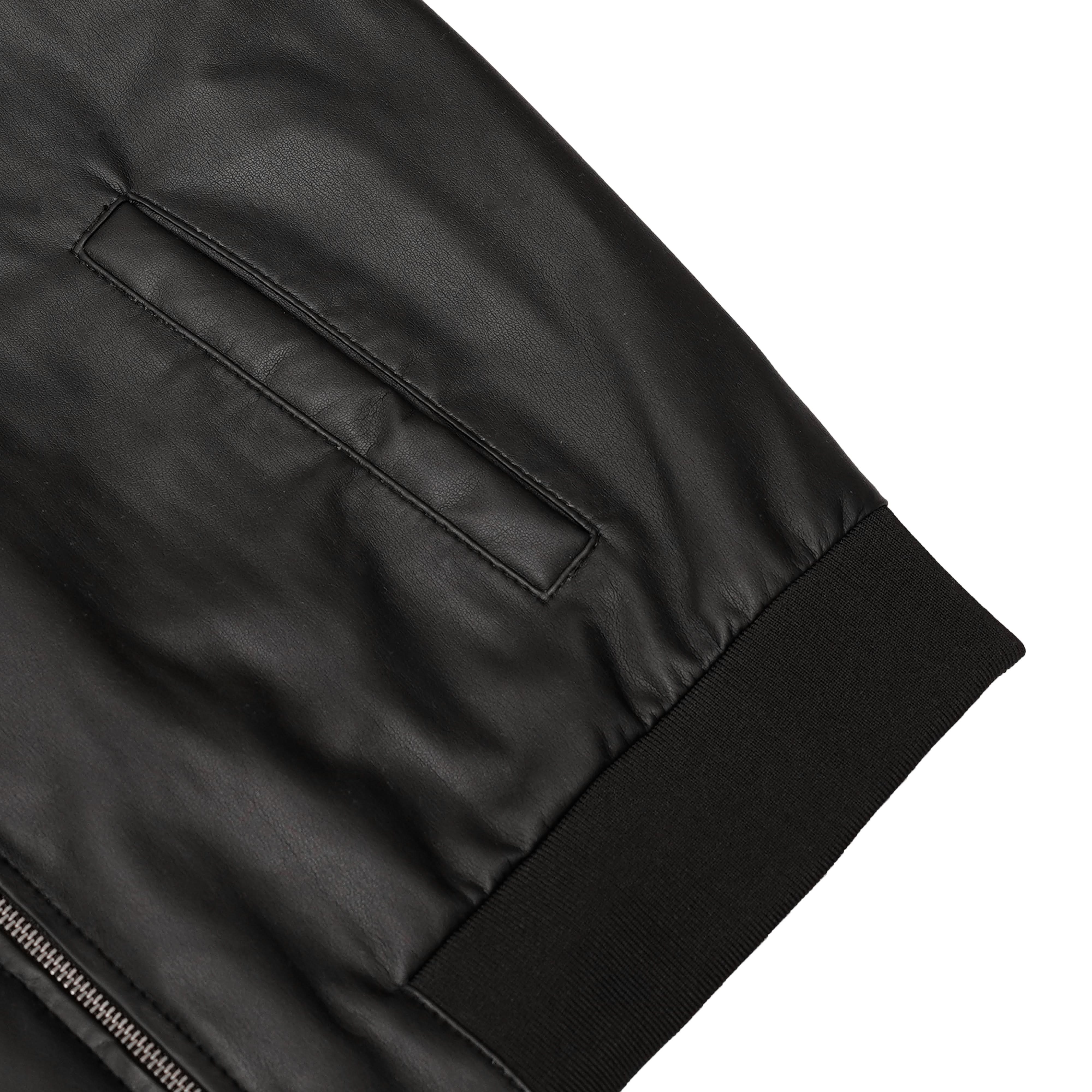 Midnight Forge™ Men’s Faux Leather Motorcycle Jacket
