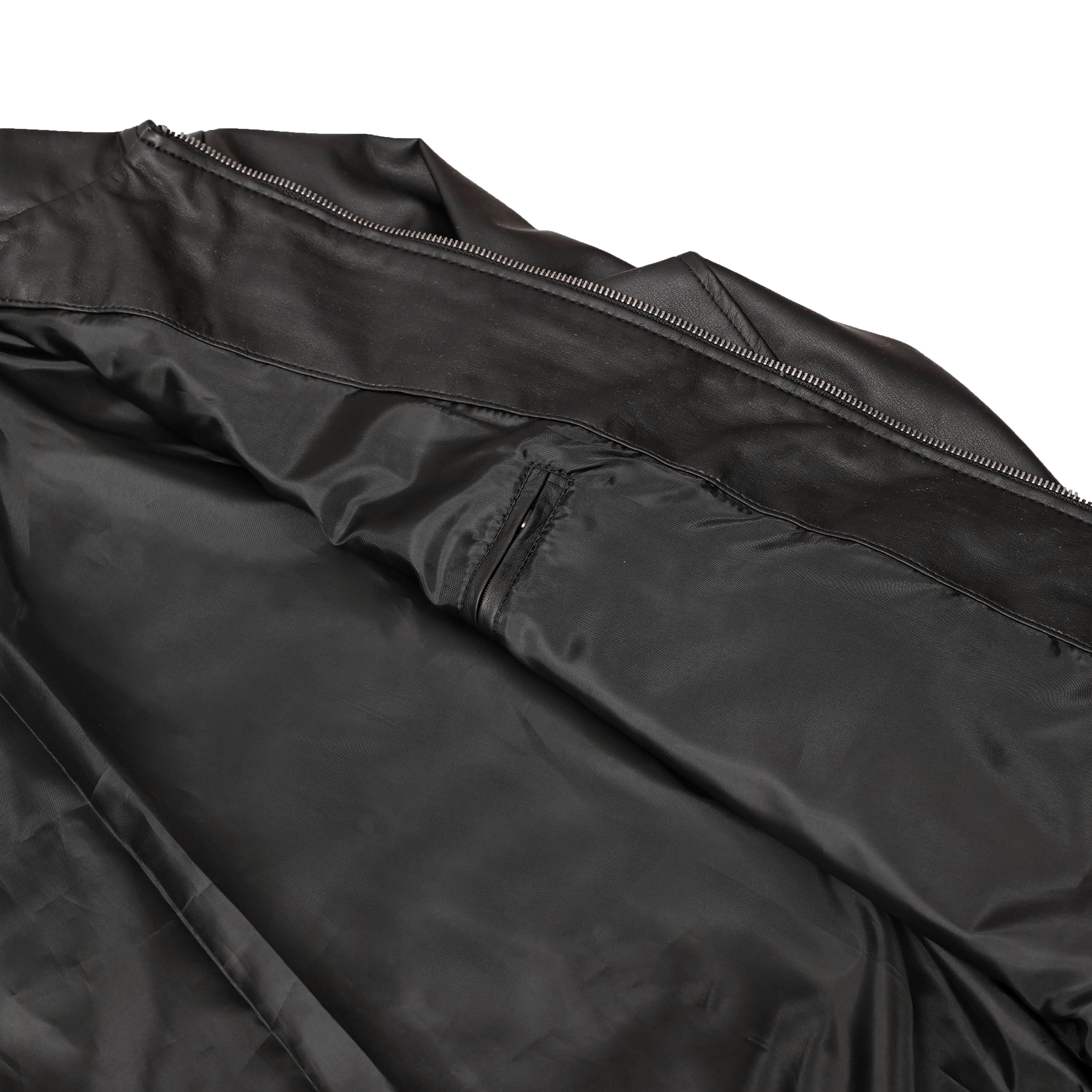 Midnight Forge™ Men’s Faux Leather Motorcycle Jacket