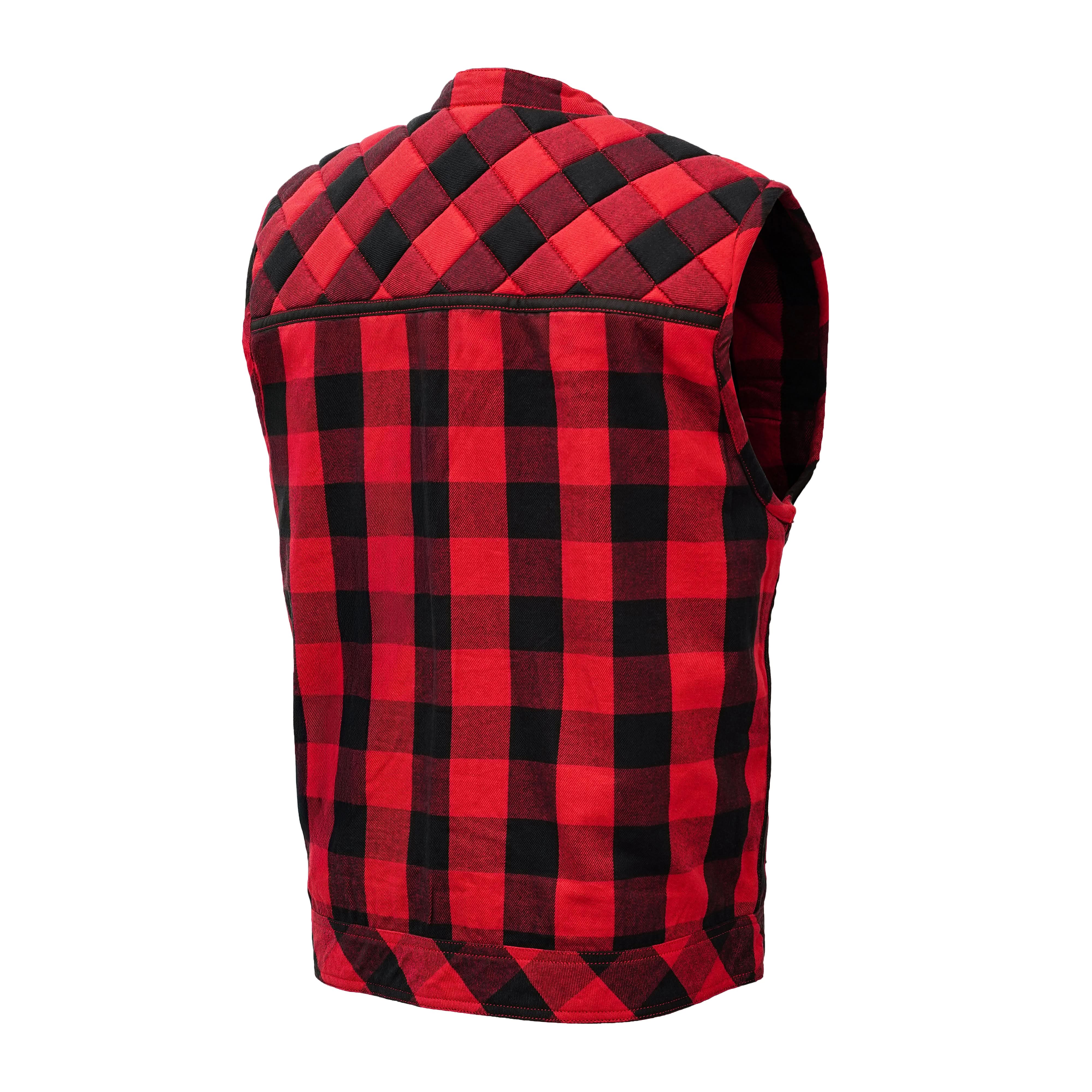 21AW Quilted Flannel Vest　Mサイズ Navy Barberis Flannel Waterville Quilted Vest – The Andover Shop