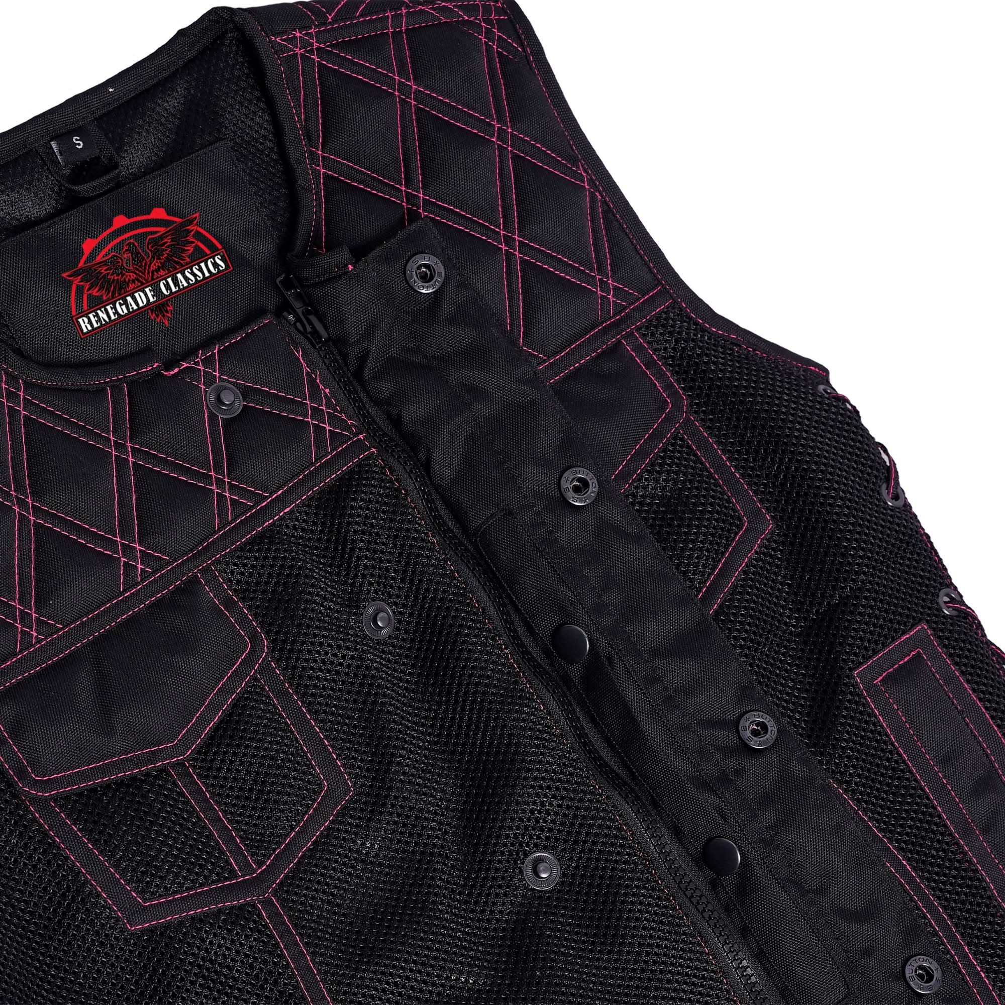 Rose Phantom™ Womens Mesh Motorcycle Vest