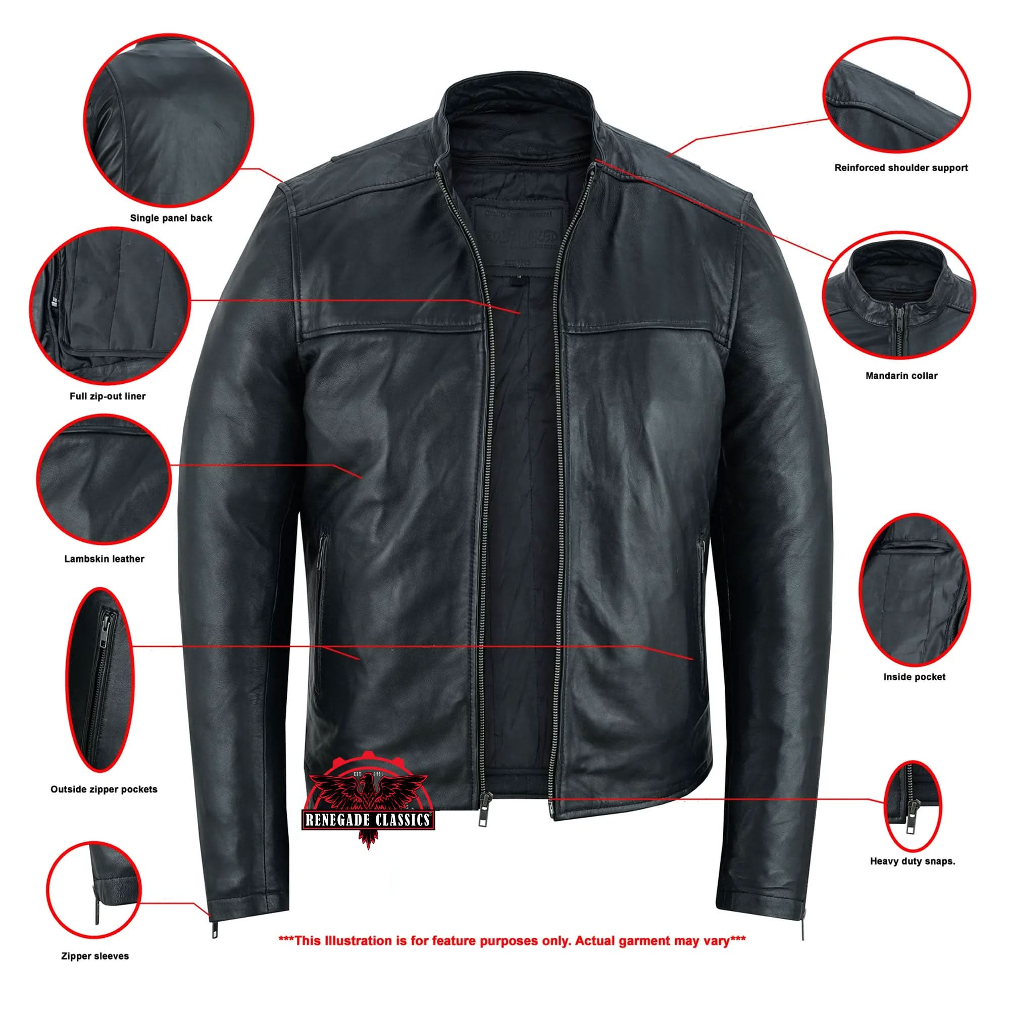 Regime™ Men's Fashion  Leather Jacket