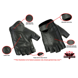 RevMaster™ Men's  leather Fingerless gloves