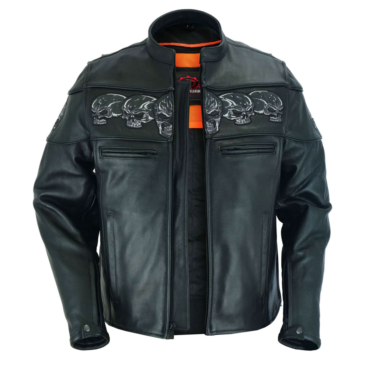Revenant™ Men's Leather Motorcycle Jacket