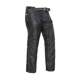 Rider Shield Unisex Leather Motorcycle Chaps