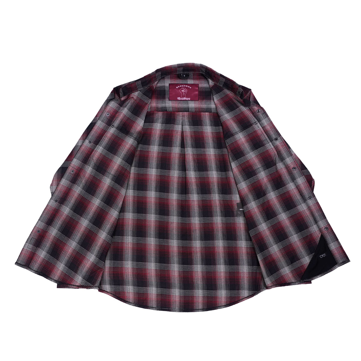 Riveter™ Men’s Maroon, Black, and White Flannel