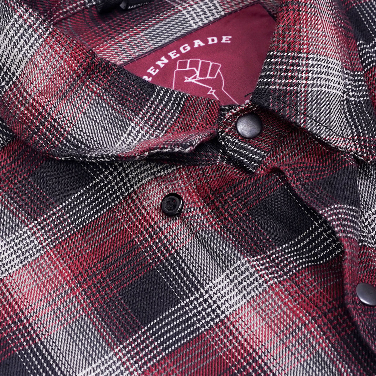 Riveter™ Men’s Maroon, Black, and White Flannel