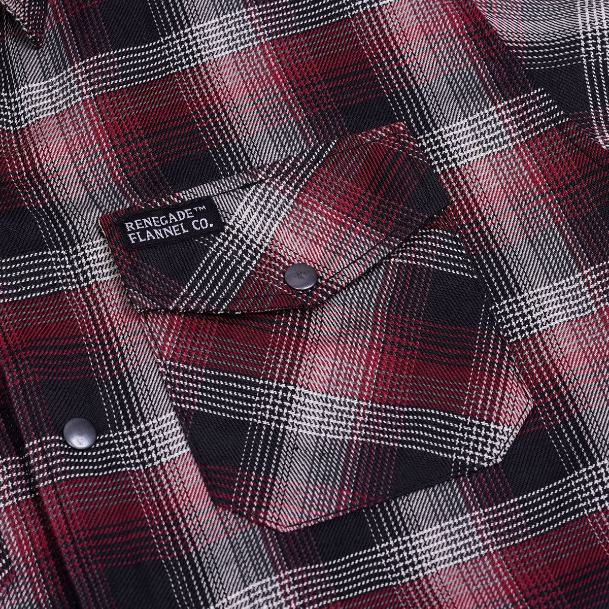 Riveter™ Men’s Maroon, Black, and White Flannel