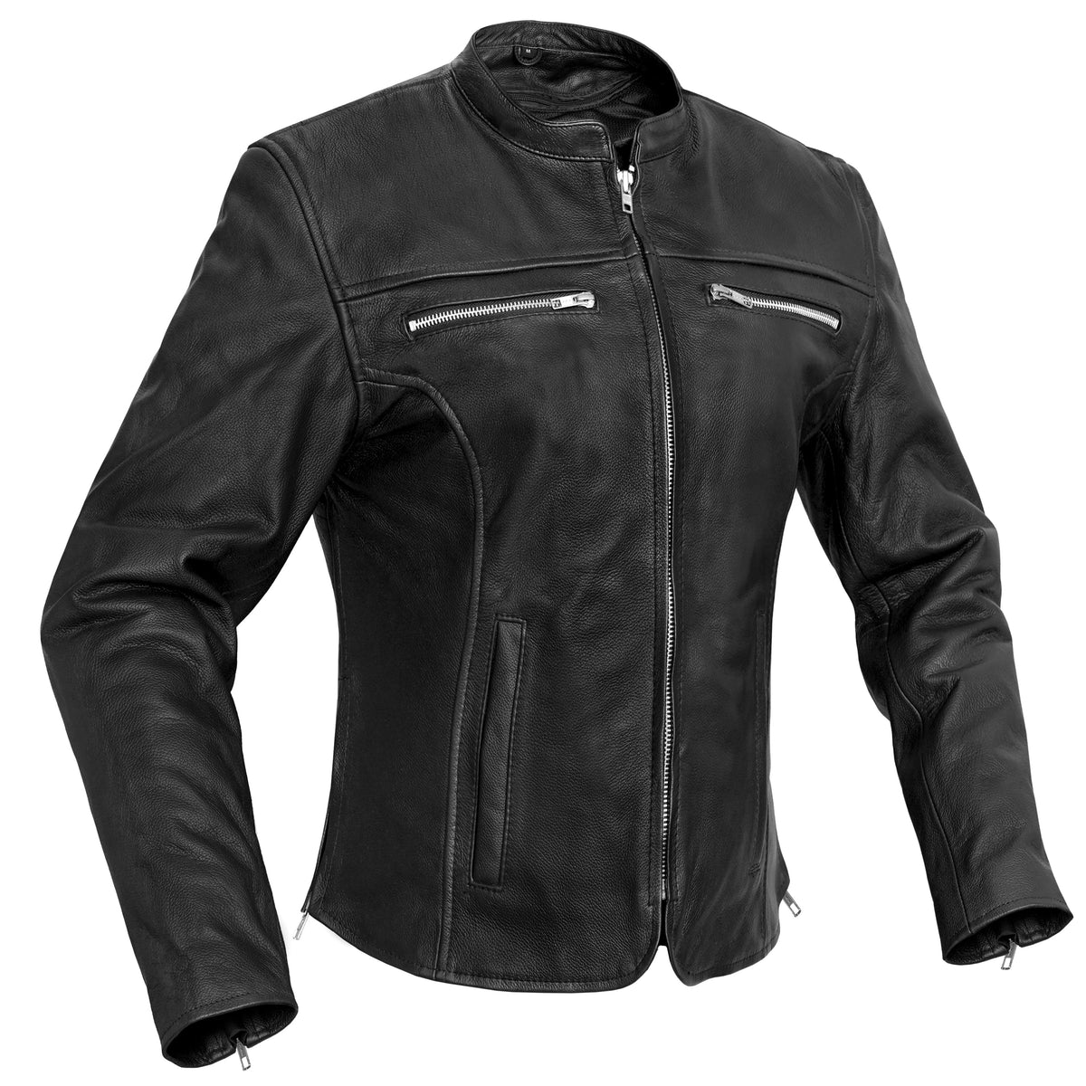 Road Queen™ Women's Leather Motorcycle Jacket