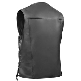 Rocker Mens Leather Motorcycle Vest
