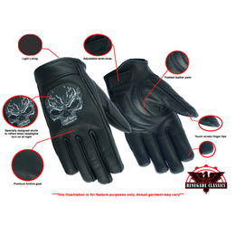 Rockstone™ Men's leather  gloves - Black, White, & Yellow