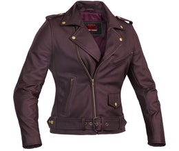 Rose Glow™ Women's Oxblood Fashion Leather Jacket