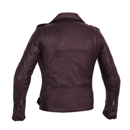 Rose Glow™ Women's Oxblood Fashion Leather Jacket