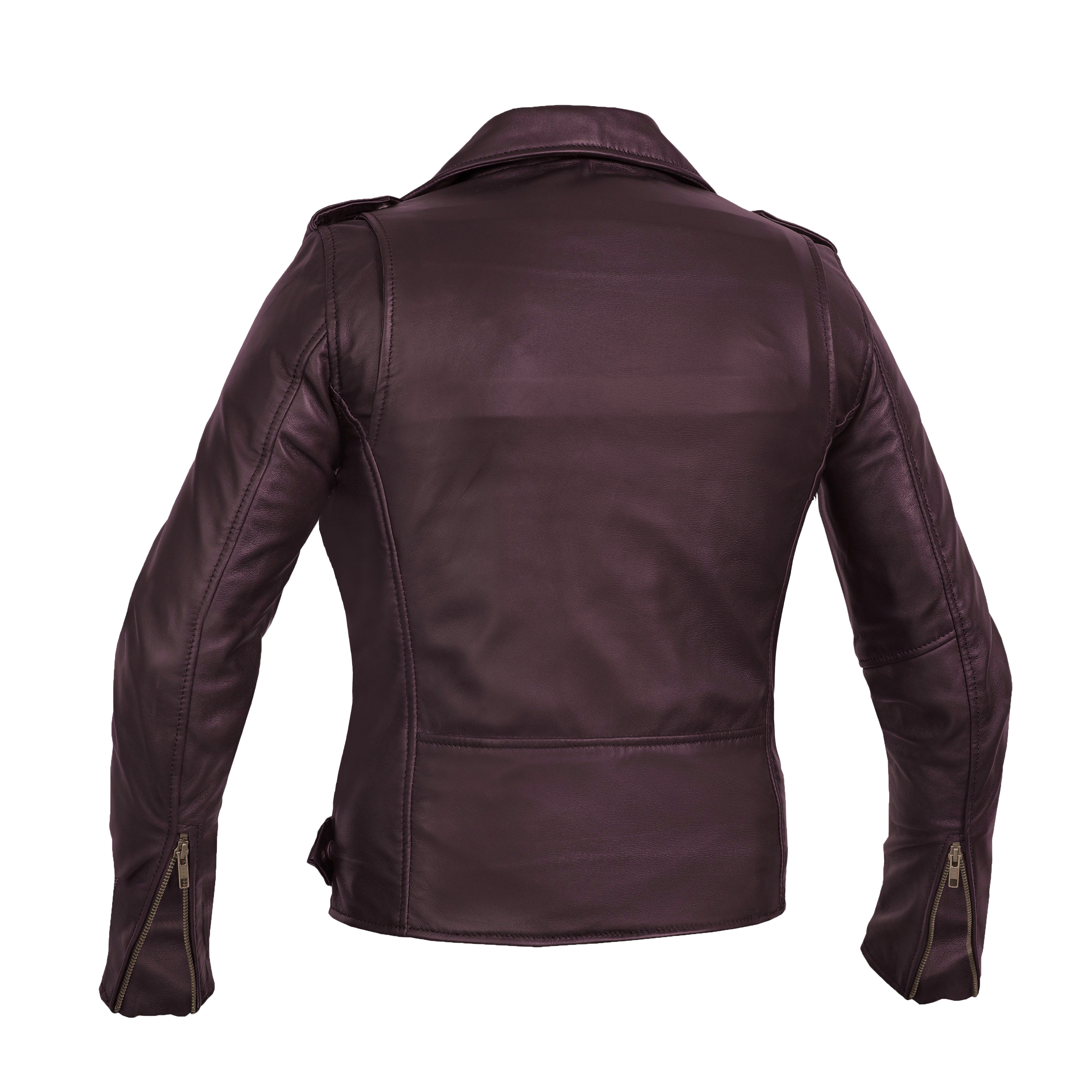Rose Glow™ Women's Oxblood Fashion Leather Jacket